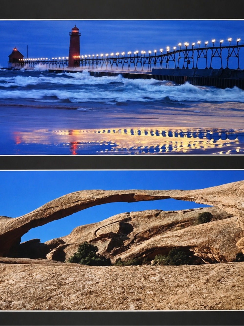 Edward Warner Photography Bundle Lighthouse Arches Yellowstone Vintage Art 16x11